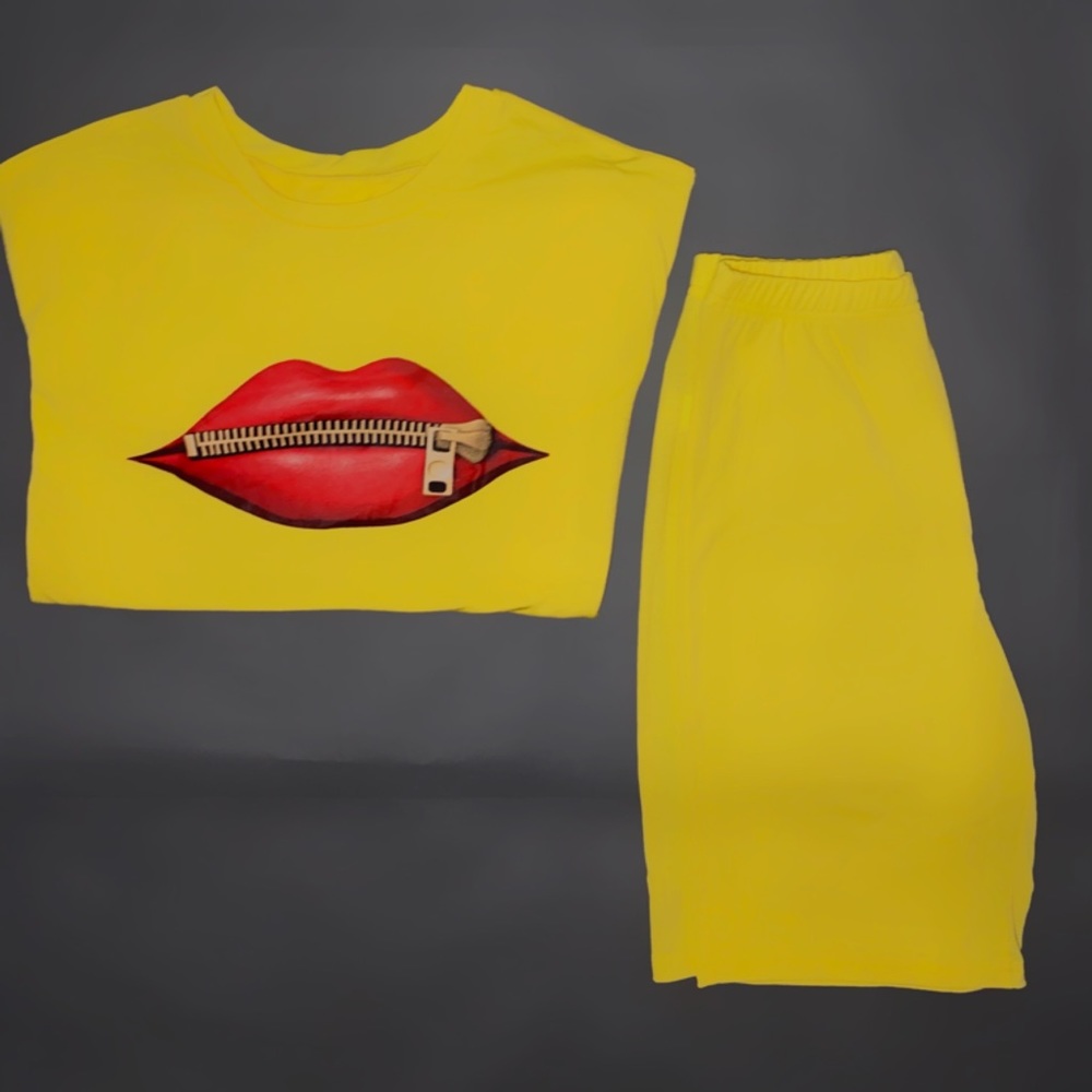 Yellow two piece set